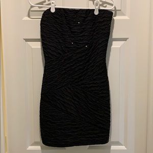 Sparkly black mini dress
